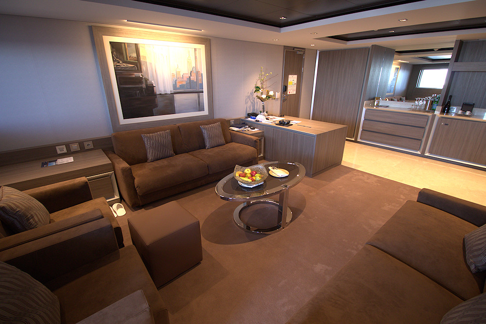 MSC Seaside Royal Suite living room