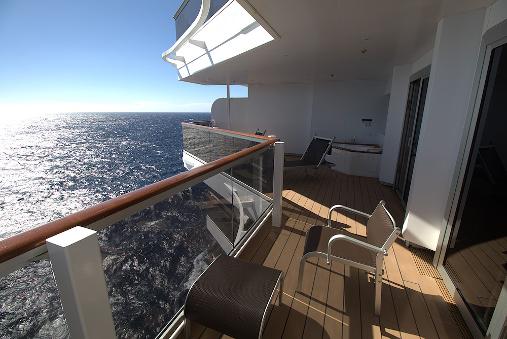 MSC Seaside Royal Suite balcony deck