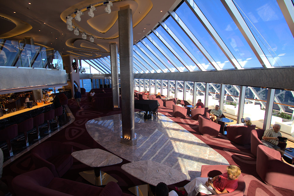 Top Sail Lounge in the Yacht Club on MSC Seaside