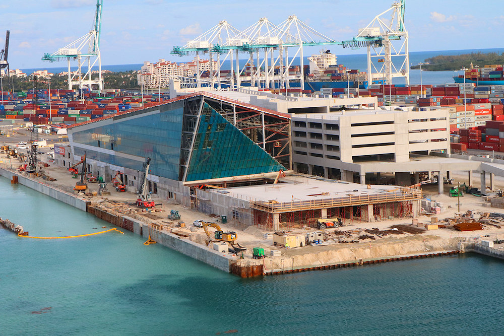 Royal Caribbean Miami Terminal under construction