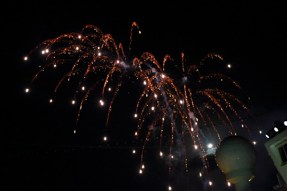 Fireworks show on Norwegian Getaway