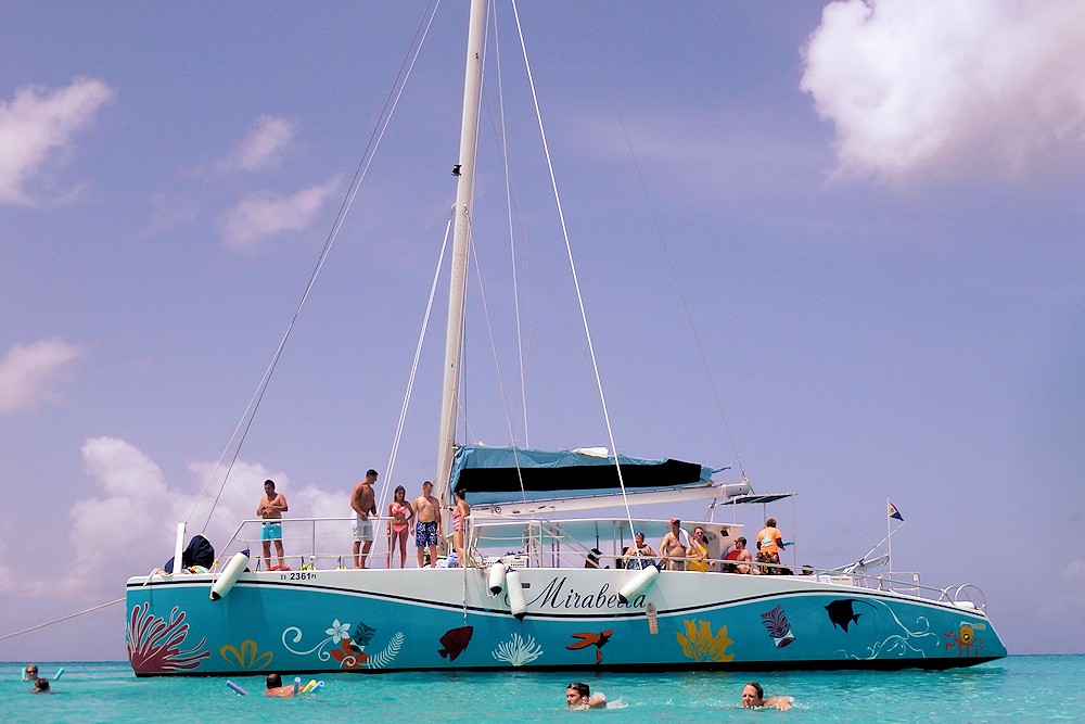 Mirabella catamaran snorkel excursion in St Maarten