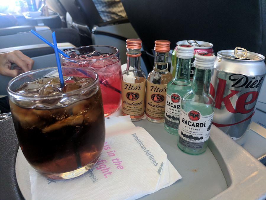 airplane booze airline alcohol bottles
