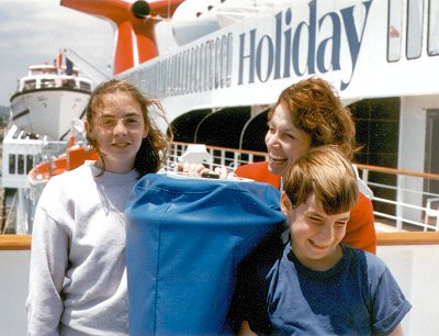 A 1996 photo from our first Carnival Cruise