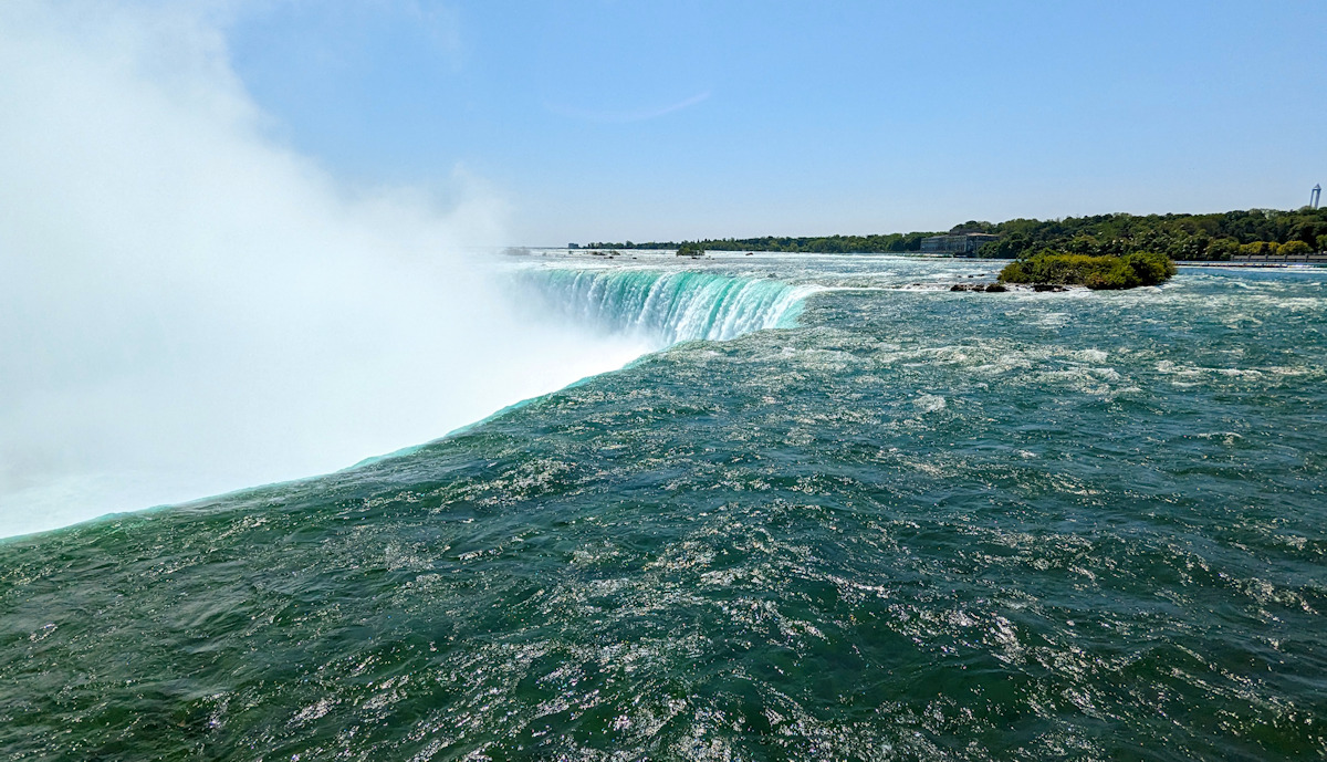 The top of Niagara Falls