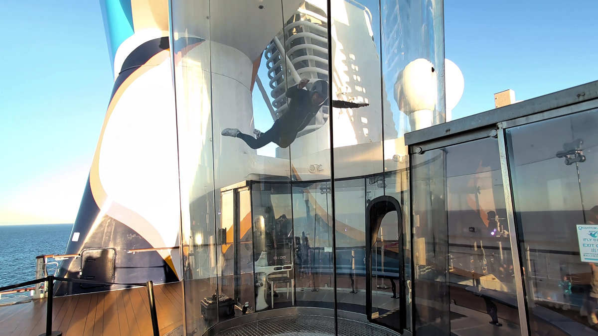 iFly skydiving simulator on Quantum Of The Seas