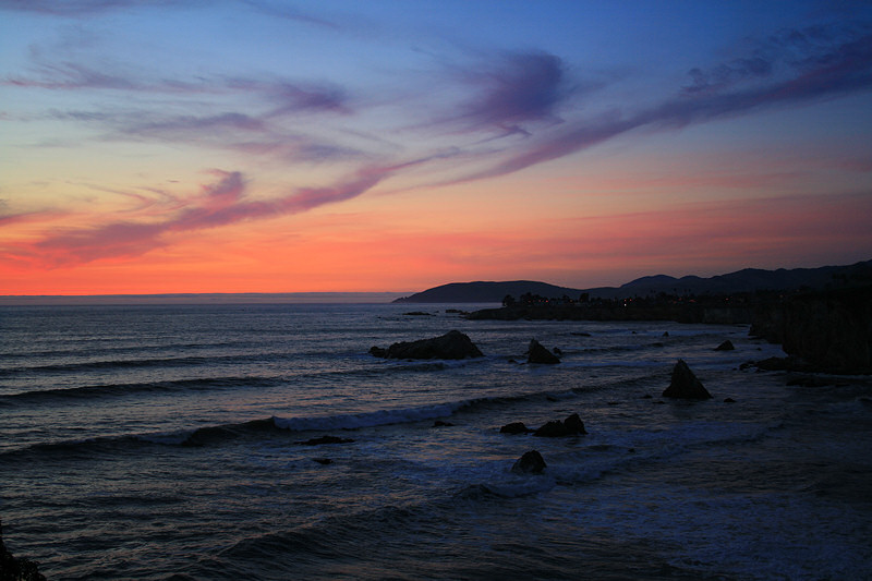 Shell Beach sunset photo by Jim Zimmerlin