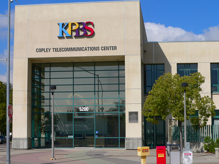 exterior of KPBS TV studio building