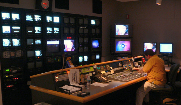 picture inside KPBS master control room