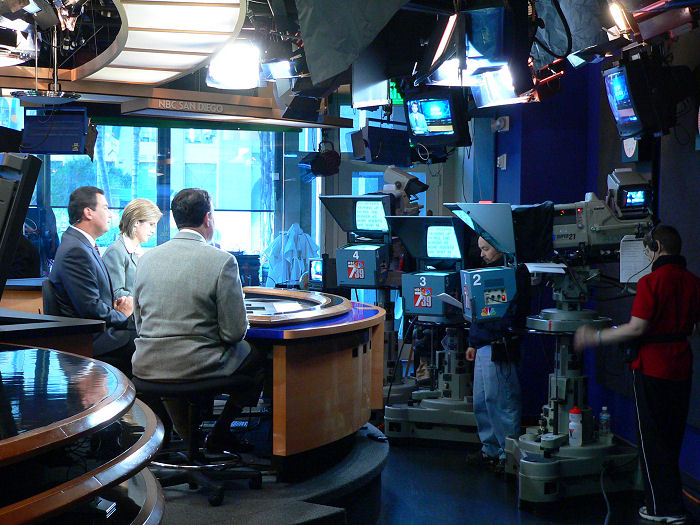 inside the NBC San Diego TV studio