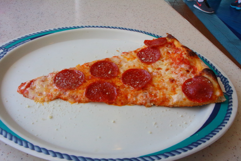 Sapphire Princess pizza by the slice