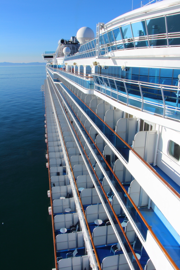 Sapphire Princess cruise ship balconies