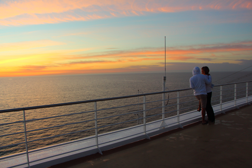 Sapphire Princess cruise ship sunrise