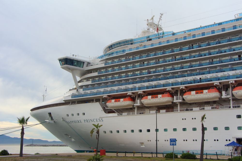 Sapphire Princess cruise ship in Ensenada, Mexico