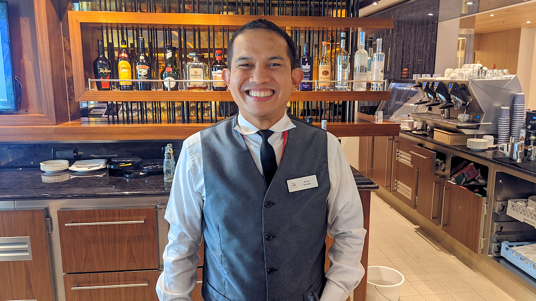 Arjim - A great bartender on Viking Sky