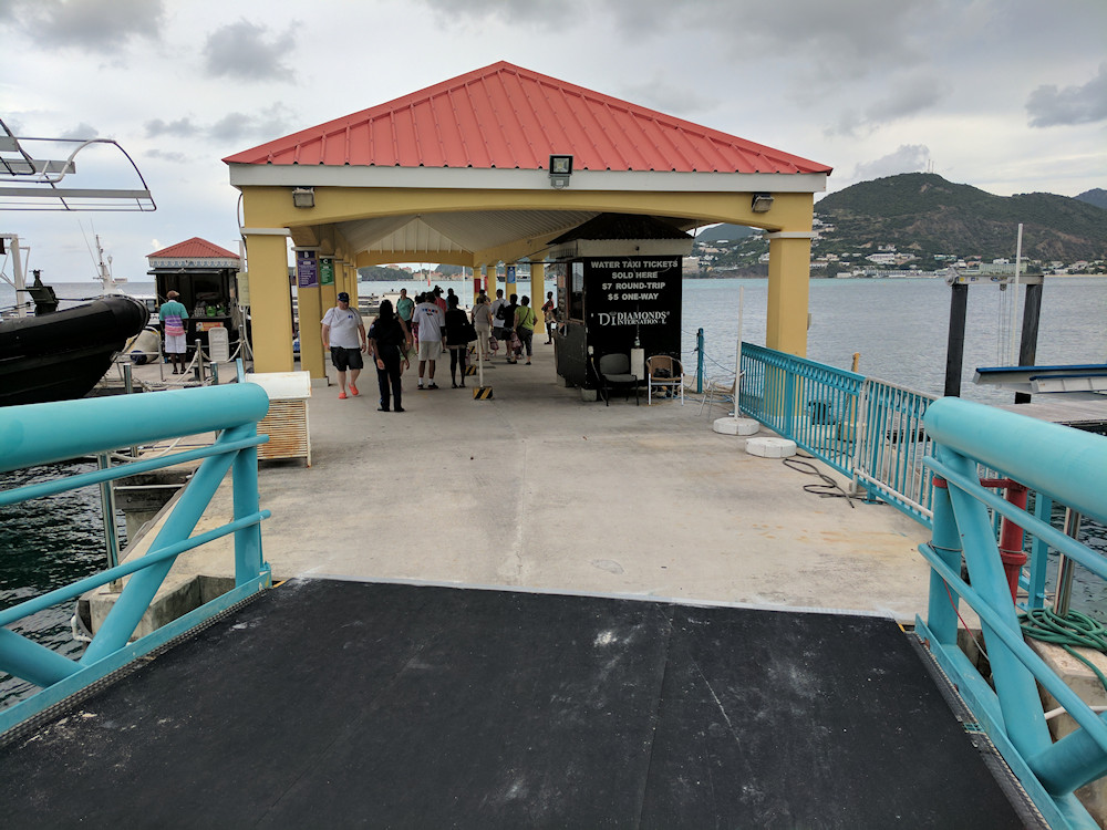 water taxi pier in St Maarten